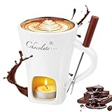 Schokofondue Tasse, Keramik Schokoladenfondue,...