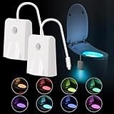 Heemol Toilette Bewegungssensor Licht,8 Farben WC-Nachtlicht,LED Hintergrundbeleuchtung...