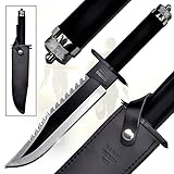 Swords and more Rambo First Blood Part 2 Messer, Bowiemesser mit Lederscheide,...