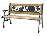 Siena Garden Kinderbank Kindergussbank, 41x84x52,5cm, Gestell: Eisen, lackiert...