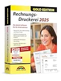 Rechnungsdruckerei 2025 Gold Edition – Rechnungsprogramm für Unternehmer, Handwerker,...