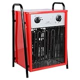 XMTECH Heizlüfter Elektroheizung 9kW 220V - Bauheizer, Elektroheizer, Heizstrahler,...