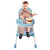 Baby Hochstuhl, 2-in-1 Babystuhl Kombihochstuhl mit Fußstütze, Höhenverstellbar...