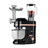 Klarstein Lucia Elegance - Küchenmaschine Multifunktional, Küchenmaschine mit...