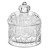 Kronen-Reliefglas, transparente Kristalle, Süßigkeiten-Glas,...