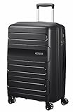 American Tourister Sunside - Spinner M Extensible Valise Bleu, Noir (Black), Spinner M...