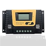 20A Solarladeregler 12V 24V 36V 48V Solarregler, PWM Solar Laderegler 20A mit...