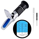 Frostschutz Refraktometer, 4-in-1 Frostschutzprüfer Kühlmitteltester Refraktometer zur...