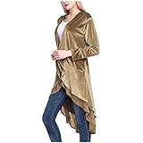 Mantel Damen Loungewear Coat Swing Doppelreiher Mantel Damen mit Reverskragen mit...