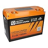 LIONTRON LiFePO4 12,8V 150Ah LX Arctic; 1920Wh; geeignet für die Verwendung bis...