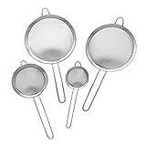 GRÄWE Küchensieb Set, 4-teilig, (Ø 8, 12, 18, 20 cm) - Nudelsiebe aus Edelstahl,...