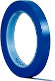 3M 471 Hochwertiges Weich-PVC-Klebeband, 6 mm x 33 m, Blau (144-er Pack)