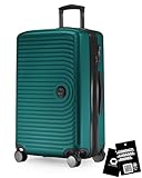 Hauptstadtkoffer Mitte - Mittelgroßer Hartschalen-Koffer + Digitaler Kofferanhänger,...