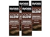 Syoss Color Glow Pflegende Haartönung Tiefes Braun (4x 100 ml), semi-permanente...