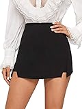 SOLY HUX Damen Hosenrock Kurze Hose Shorts Hohe Taille Sommerhose Casual Rock Elegant...