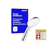 Duravit Universal Duschkopf, Duschbrause mit 3 Strahlarten (Rain, Intense Rain, Soft...