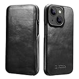 ICARER Lederhülle für iPhone 13 Mini Hülle Vintage Antik Handytasche Leder Hülle...