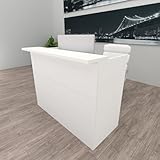 Henor Ebro Empfangstheke Rezeption 120x60/75x110 cm Holz Rezeptionstheke...