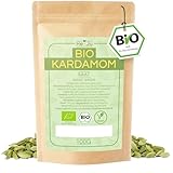He-Ju Bio Kardamom Ganz Grün 100g, natürliche, vegane Kardamom Kapseln,...