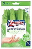 Spontex Comfort Deluxe, Premium-Haushaltshandschuhe mit weichem...