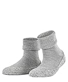 FALKE Damen Stoppersocken Cosyshoe W Hp Wolle rutschhemmende Noppen 1 Paar, Grau Light...