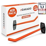 Gakago Reifenhalter Wandhalterung – 4er Felgenhalter Wand Set inkl. Schrauben...