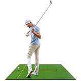 LIFEZEAL Golf Übungsmatte, Abschlagmatte Golf mit 6 Abschlagpositionen, Outdoor...