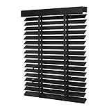 Ventanara® Holzjalousie 50mm Holz Jalousie Matt Jalousette Echtholz (110 x 250...