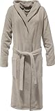 Erwin Müller Unisex-Bademantel sand Größe XL, Morgenmantel, Saunamantel Serie Achberg -...