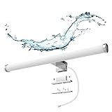 Azhien LED Spiegelleuchte Badezimmer,10W 1200LM 40cm Neutralweiß 4000K,3-in-1...