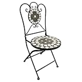 Mosaik Gartenstuhl Balkonstuhl Terrassenstuhl klappbar Kreis Design Klappstuhl Bistrostuhl...
