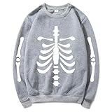 Winter-Overall, Langarm, ohne Kapuze, Sweatshirt mit Kapuze, Halloween-Thema, 1 langes...