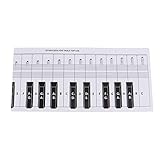 ibasenice 88 Klavierübungstabellen Abnehmbare Tastatur Klavierständer Tastaturständer...