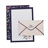 Gadpiparty 6 Sätze Blumenbuchstabenpapier schöne briefpapiere Hochzeit Stilvoll süßes...