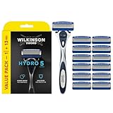 Wilkinson Sword - Hydro 5 Rasierer für Männer, Rasiergriff + 13 Rasierklingen,...