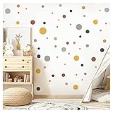 Little Deco Wandsticker Punkte Set 172 Stück Wandtattoo Klebepunkte Polka Dots...