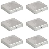 AGGEY Hardware, Zaun, Pyramidenzaun, Pfostenkappen, verzinktes Metall, 81 x 81 mm,...