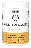 WEIDER Multivitamin Komplex Kapseln hochdosiert A-Z, mit Vitamin D3 K2,...