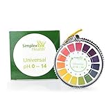 Simplex Health pH-Indikator Lackmus-Test Papier-Streifen Roll, 0-14 Für Wasser...