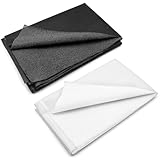 Okoss 2 Meter Bügelvlies - Schwarz Weiß -100 x 100 cm Aufbügelbarer Einlagestoff...