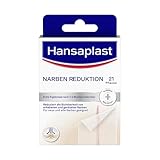 Hansaplast Narben Reduktion (21 Stück je 3,8 cm x 6,8 cm), Narbenpflaster zur...