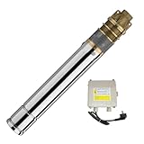 BRUNNENPUMPE TIEFBRUNNENPUMPE 3' 750Watt SANDVERTRÄGLICHE TAUCHPUMPE IMPELLERPUMPE...