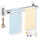 Handtuchhalter Ohne Bohren, MENNYO Handtuchhalter Bad 58 cm Wand Montage...