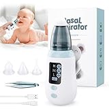 Nasensauger Baby, Tragbarer Elektrisch Nasensauger, Nasensekretsauger mit 3...
