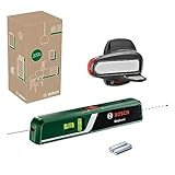 Bosch Laser-Wasserwaage EasyLevel mit Wandhalterung (Laserlinie zur flexiblen Ausrichtung...