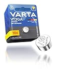 VARTA Batterien Knopfzellen V13GA/LR44, 10 Stück, Power on Demand, 1,5V, für...