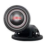 GAMA AUTOPARTS 30,5 cm (12 Zoll) Hochleistungs-Subwoofer – 1600 W MAX, 800 W RMS,...
