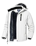 Rdruko Skijacke Herren Winterjacke Snowboardjacke Warme Fleece GefüTtert Winter Jacke...