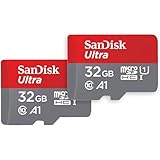 SanDisk Ultra 32 GB microSDHC Memory Card + SD Adapter with A1 App Performance...