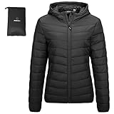 Outdoor Ventures Damen Steppjacke Leichte Packbare Übergangsjacke Warme Winterjacke mit...